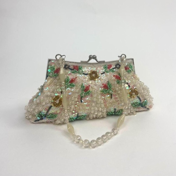 Vintage clutch bag with sequins detailing - Picture 2 of 3